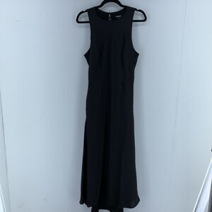 Express Women Medium Midi Slip Dress Dark Whimsigoth Romantic Classic Minimalist